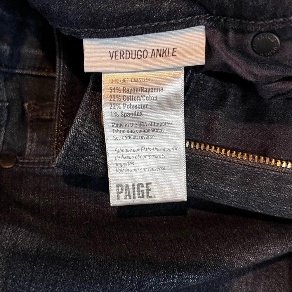 ⚜️Designer: PAIGE Verdugo Ankle Skinny Jeans in Snapdragon, Women’s Size 24” - Picture 7 of 11